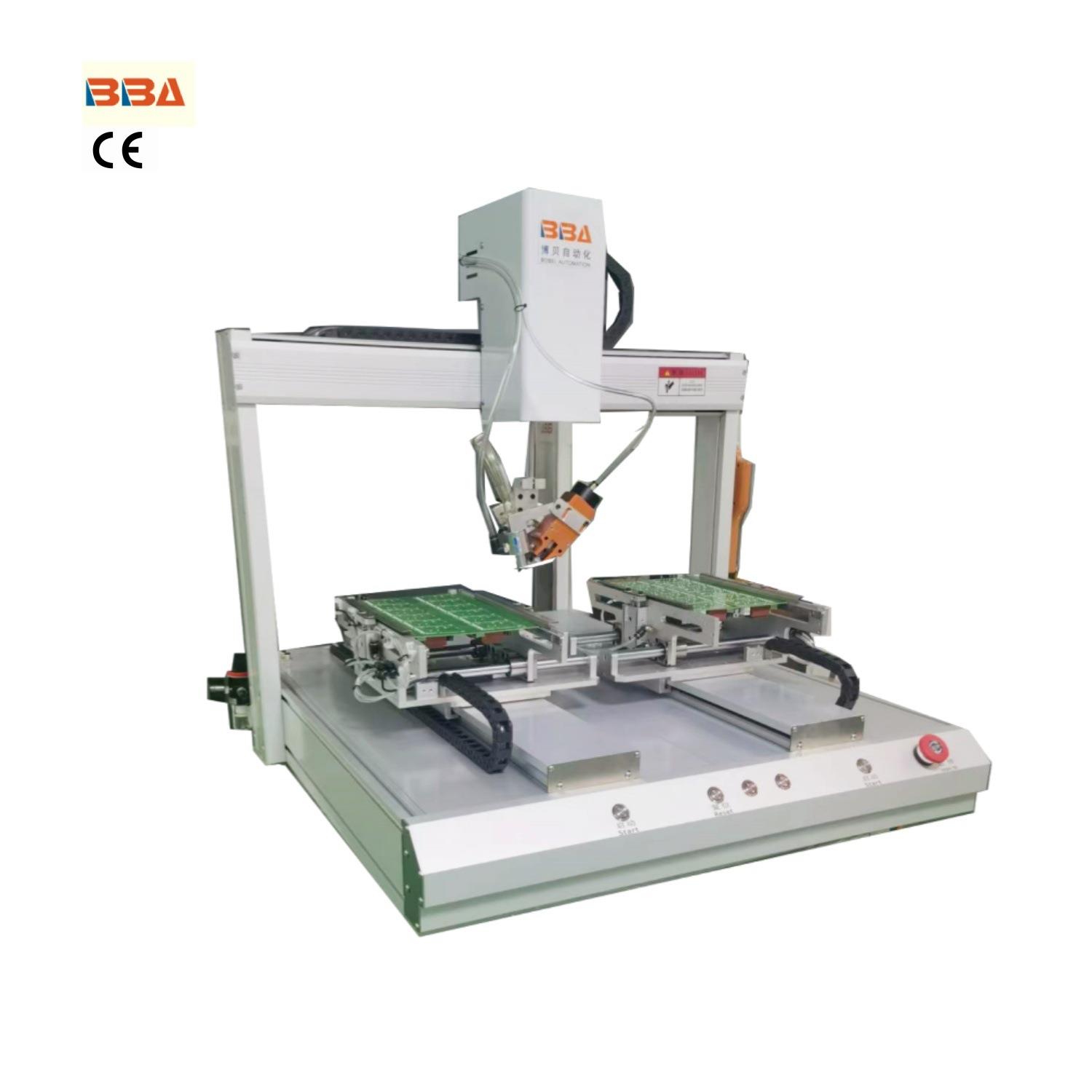 博贝双工位自动剪脚机PCB板及电解电容-LED灯-晶振等电子零件剪脚 - 图0