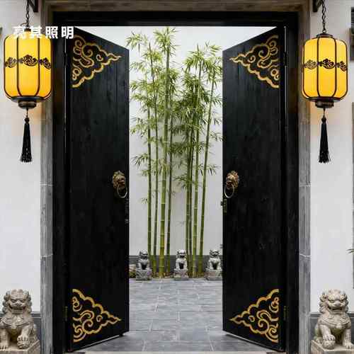 中式户外仿古灯笼风室外庭院宫廷凉亭连廊别墅大门口吊灯 - 图1