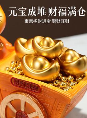 金蟾钥匙收纳摆件入户玄关家居装饰品进门口鞋柜钥匙挂架招财猫