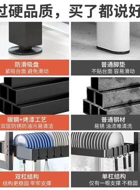厨房水槽置物架功能多台面洗碗架子水池放碗具碟盘收纳碗架沥水架