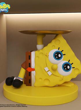 2025新款海绵宝宝系列客厅玄关钥匙收纳托盘装饰品搬家送礼物摆件