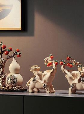 创意酒柜电视柜摆设工艺品新中式软装客厅摆设装饰品乔迁开业礼品