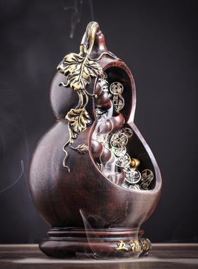 倒流檀香除臭香薰树脂装饰摆件