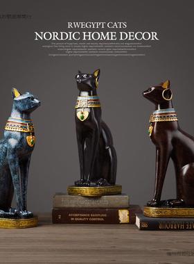 柜埃创及猫咪猫神意小摆件家装饰居品客GnRwQwnE厅酒玄关卧室房间