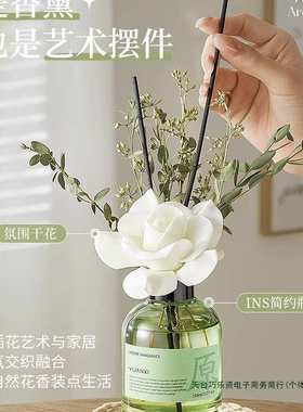 办公室桌面摆件装饰品小众感客厅入户玄关电视柜香薰轻奢