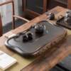 Ebony tea tray new home living room solid wood drainage log tea tray tea set rosewood tea table tea sea