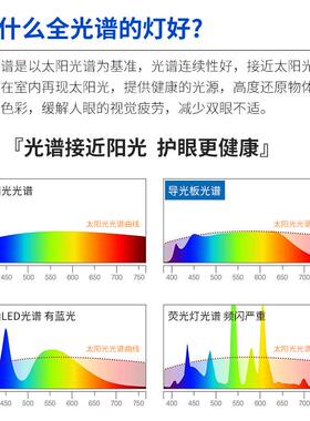 全光谱吸灯长条过道廊玄关办灯顶高显值护眼灯具超薄公室DM1717书