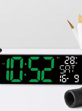 13寸新款多功能电子闹钟6国语言切换创意数字时钟挂钟3211