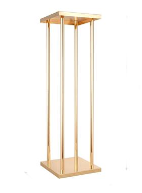 跨境婚庆铁艺电镀金色几何路引婚礼酒店T台生日喜庆家居花器 装饰