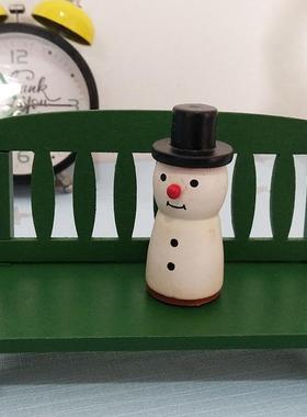 厂家直销欧式公园椅创意家居木质摆件树脂公仔拍摄道具定制