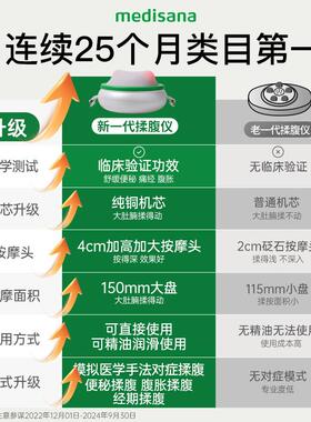 高档德国medisan腹a全部自动腹按摩揉肚子神器促进肠蠕动加热器敷