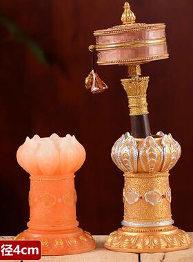 转轮手摇底座家用树脂转筒底座室内现代摆件