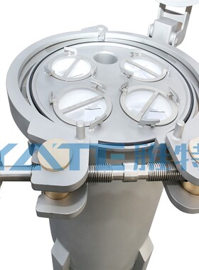 多袋式过滤器抱箍快开液体过滤设备用于石油化工工业水处理