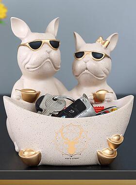 430b轻奢高档入户钥匙收创摆客厅玄关茶几件酒柜装饰品个性意法纳