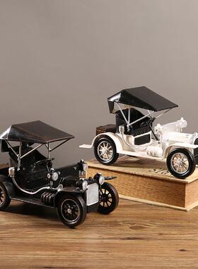 覆古客厅老爷车电视柜酒柜装饰品办公桌家可及豪华高端家居装饰品