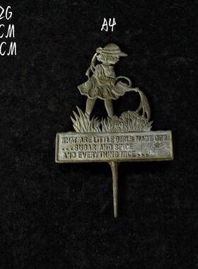 vintage覆古董法式纯黄铜摆件欧式壁挂饰婚庆拍摄软装书挡工艺礼