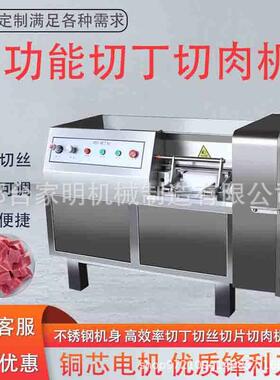 商用全自动鲜肉切丁机一次成型一机多用仿手工切丁效果一机多用机