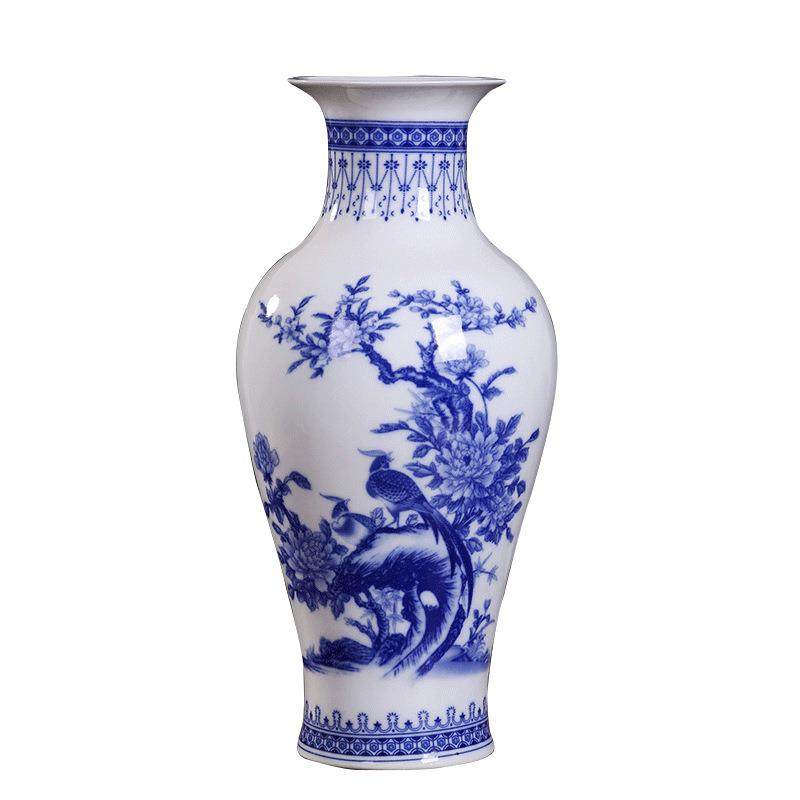 景德镇陶瓷器仿古青花瓷大花瓶摆件客厅富贵竹插花家居工艺装饰品,淘宝优惠券,粉丝福利购,淘宝优惠卷