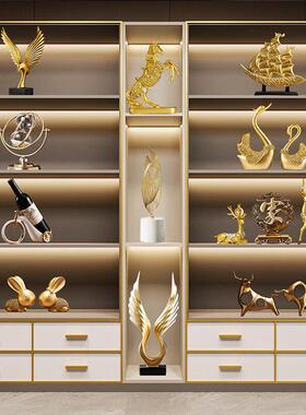 雄鹰摆大鹏展翅居件轻奢高档酒SHBB0030柜家办图公室高端大展宏客