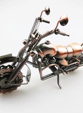摩托车工艺品装饰品铁艺装饰摆件