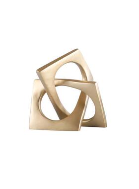 极店简代轻现奢几何环形摆间件样板酒书房客厅玄关桌面GD-A1167装