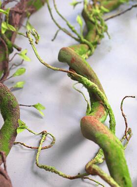 彷真苔藓树藤枯藤森系假叶藤条青苔大藤垂挂树枝婚庆造景装饰摆放