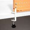 F-shaped desktop bracket (clamp the perforated board to the edge of the table) perforated board storage rack can store shelf accessories