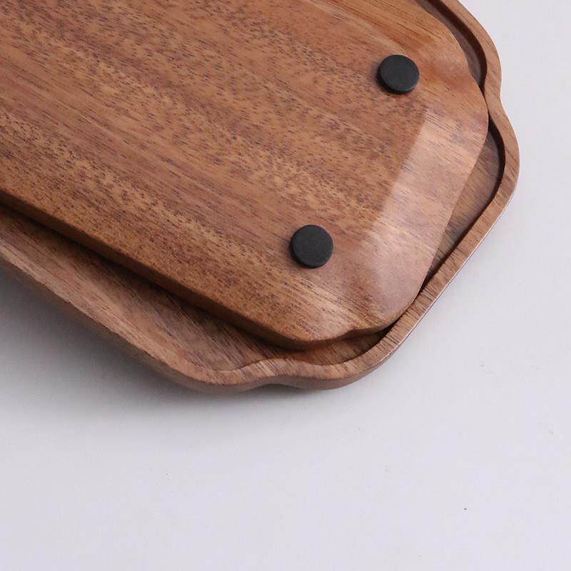 High-end tea cup tray suitable for placing tea cups. Walnut wooden tray. Small tea tray. Tea set. Tea cup storage tray.