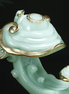 吉祥如意玉如意摆件招财客厅玄关酒柜装饰品搬新家乔迁新居礼品