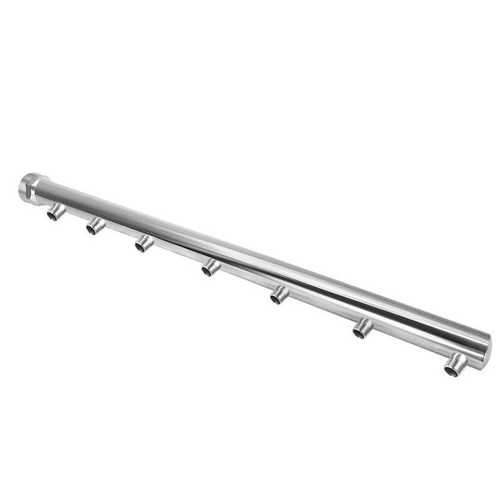 厂家直销现货单排7口不锈钢法兰分水器 304防锈分水器快装水表柱 - 图0