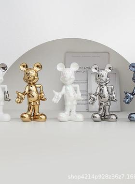 电视柜装饰摆件轻奢高档网红米小奇摆件进门口入户钥匙收纳玄关鞋