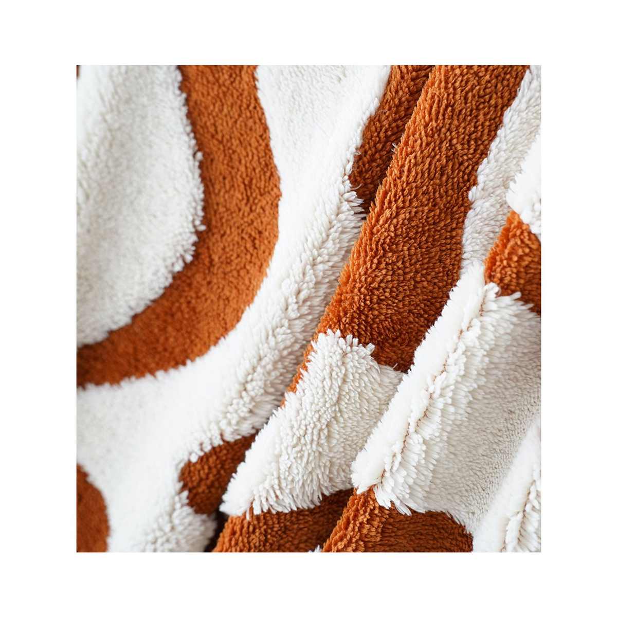 现货打样家居用品家纺双色阳离子提花舒棉绒抱枕布床品毯子地毯布 - 图1