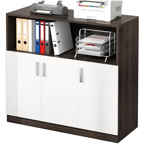 办公室件柜档案断资料柜易收纳置物柜文多功能储物柜木简BG0027质 - 图3