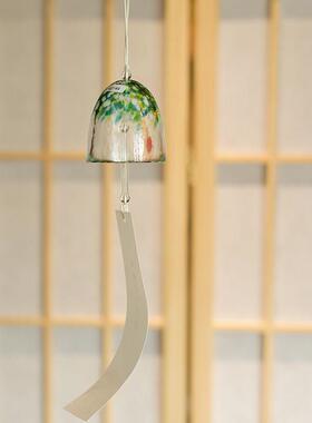日本aderia石冢硝子津轻彩色玻璃风铃日式手工家居挂饰女生礼物