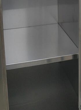 平顶更衣柜二门员工带锁更衣柜挂衣杆储物柜双门不锈钢更衣柜