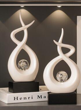 酒柜摆件轻奢高档高级感乔迁新房子家居客厅电视柜玻璃展示柜装饰