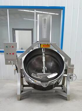 红油熬制星行炒锅沙拉酱可倾式搅拌炒锅大型预制菜加工炒锅设备