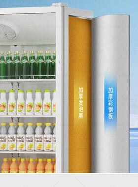 奥达信果便利店商用冷藏展示柜风冷饮料柜大容量立式冰柜厂家直销