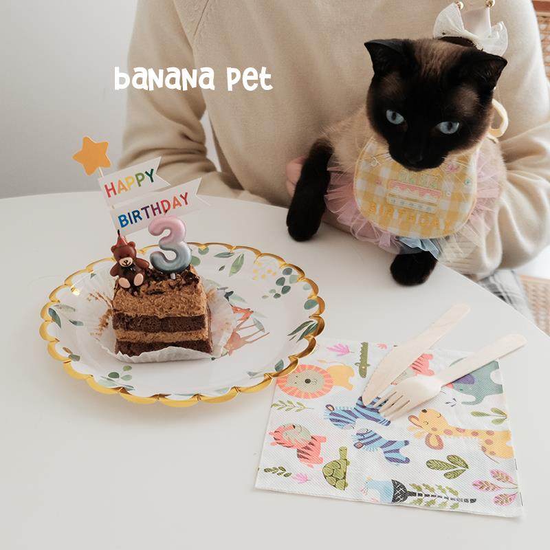 宠物派对猫咪狗生日一次性餐具金属木质刀叉套装节日蛋糕甜品道具,淘宝优惠券,粉丝福利购,淘宝优惠卷