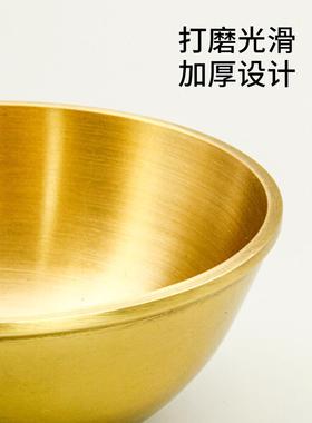 纯铜佛像供养碗铜碗饰纯铜碗净水杯供养杯佛像供养碗金碗铜碗纯铜