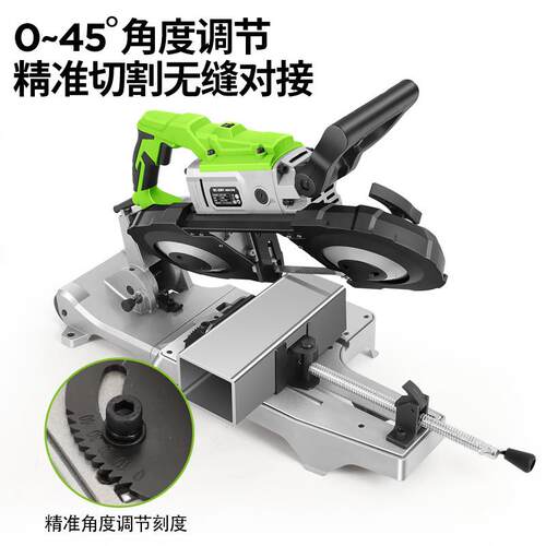 舒畅高精度全自动带锯床手持金属切割机小型锯床便携式多功能带锯 - 图2