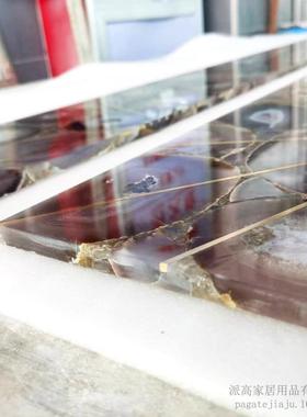 天然屉玛瑙玛石抽PGJJ-009面板蓝瑙几透光石玄关台抽屉面板茶几边