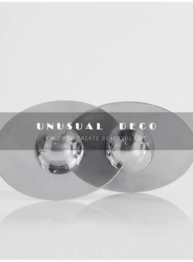 现代简约银色金属星球拼接摆件样板房售楼处客厅茶几桌面饰品摆设