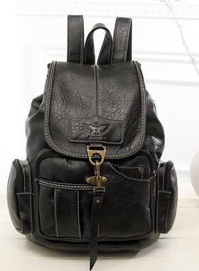 Women Backpack High Quality Leather School Girl Shoulder Bag