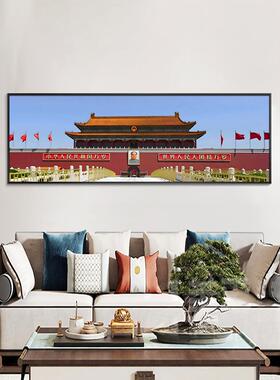 阅兵仪仗队挂画中国三军高清壁画横版大气客厅办公室背景墙装饰画