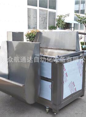 全自动核桃仁油炸机香酥脂渣五花肉油炸机自动搅拌肉条搅拌油炸锅