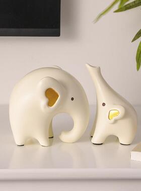 大象摆饰轻奢高档电视柜餐边酒柜装饰品客厅软装好物玄关乔迁礼物