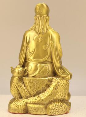 黄铜济公摆件李修缘济公佛像降龙罗汉家居客厅供奉佛像客厅装饰品