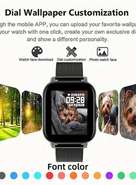 Smart Watch For Men Women Gift For Full Touch Screen Sport F