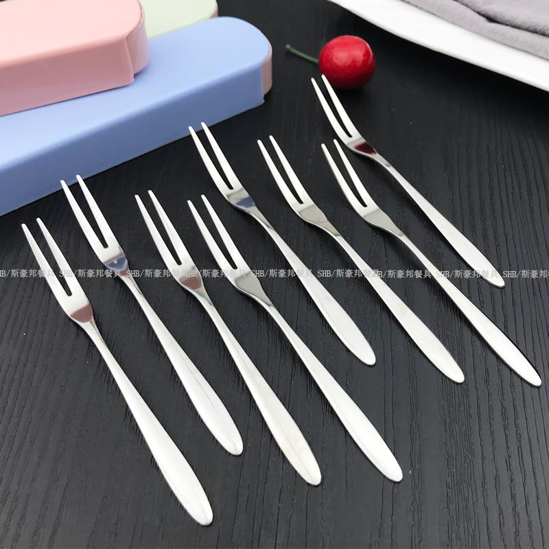 蛋糕叉水果叉不锈钢套装创意可爱儿童304欧式叉子家用水果签果插